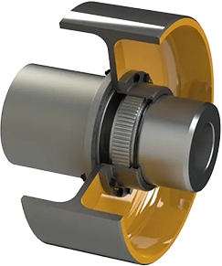 Flexible Kupplungen mit nicht elastischen Elementen